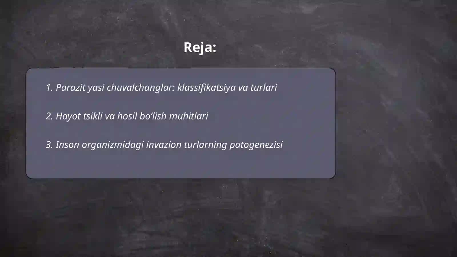 Parazit yasi chuvalchanglar va ularning tibbiyotdagi ahamiyati 2