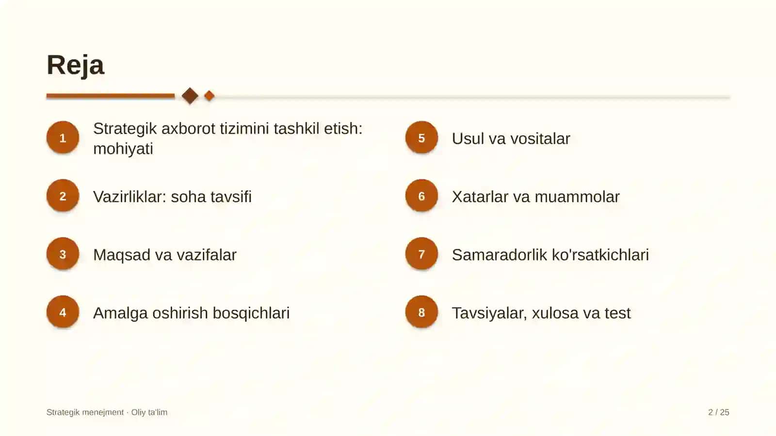 vazirliklarda strategik axborot tizimini tashkil etish 8021 2