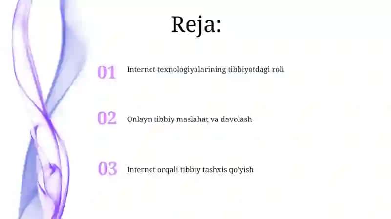 Tibbiyotda internetdan foydalangan holda davolash va diagnostika o’tkazish 2