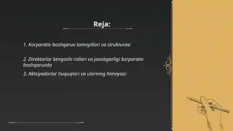 Korparativ boshqaruv va ijtimoiy javobgarlik 2