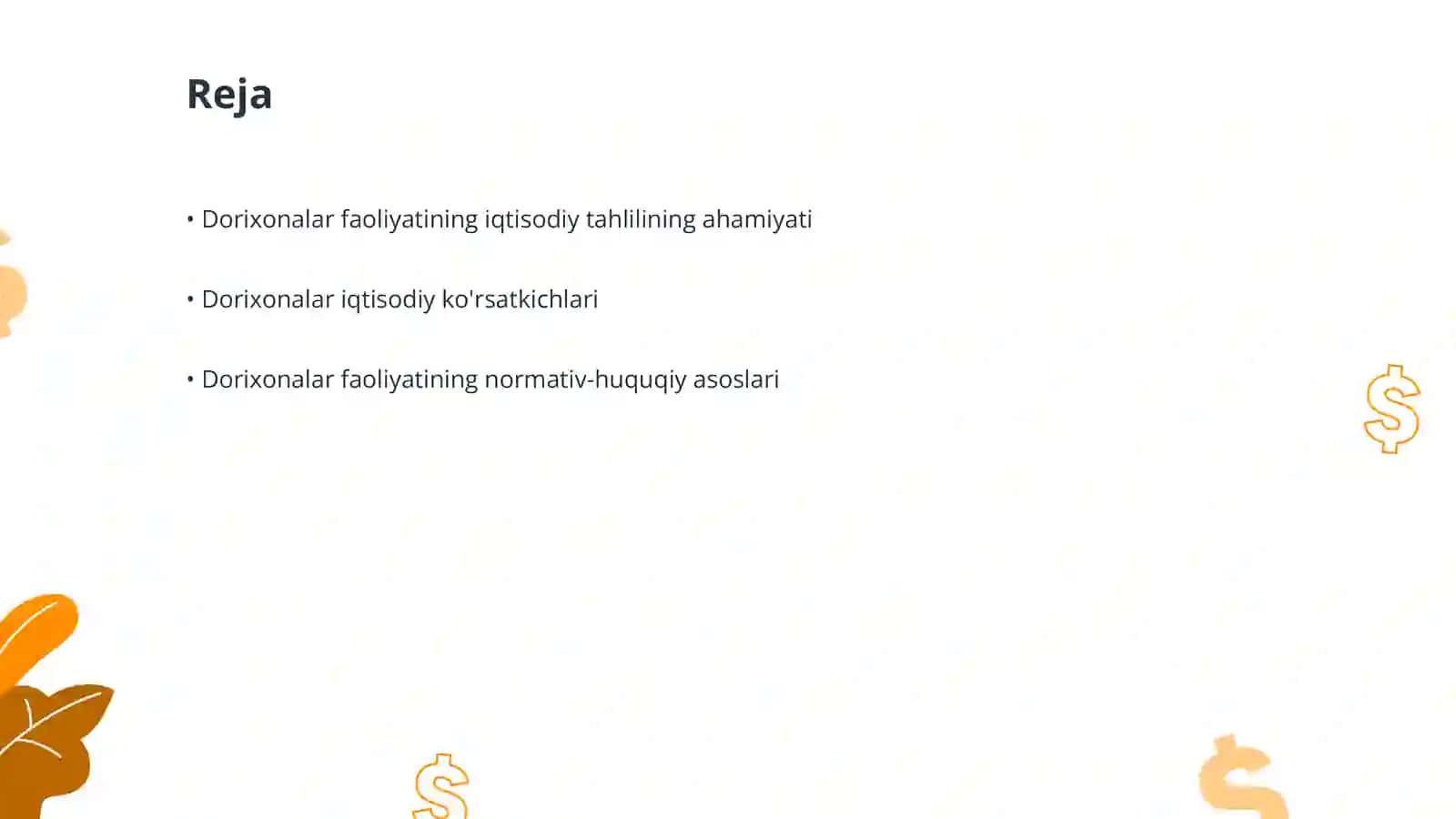 Dorixonalar faoliyatining iqtisodiy tahlil manbaalari 2
