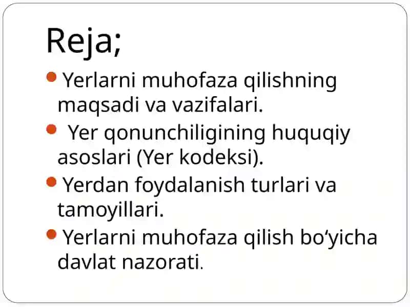 Yerlarni muhofaza qilish va yerdan foydalanganlik uchun yuridik javobgarlik 2