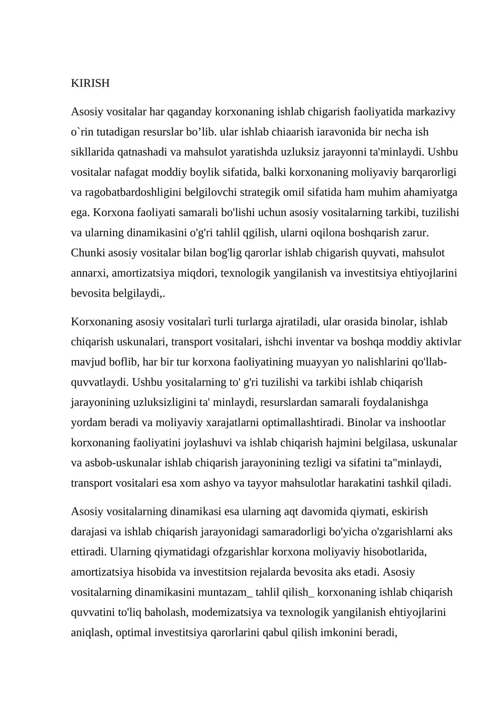 Asosiy vositalar 2
