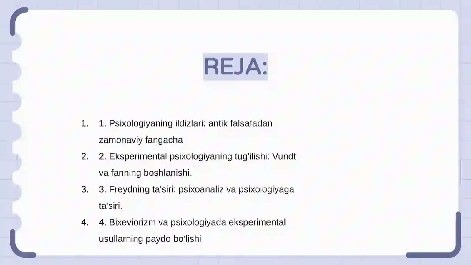 Psixologiya fanining rivojlanish tarixi va hozirgi holati 2