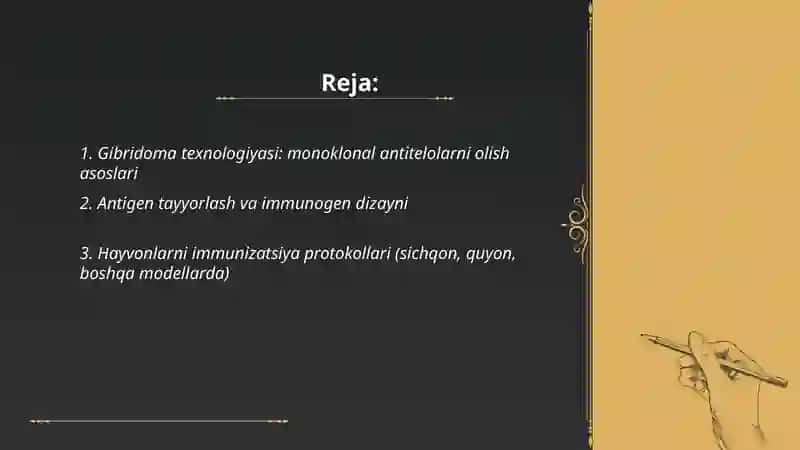 Gibridoma texnologiyasi: monoklonal antitelolarni olish asoslari 2