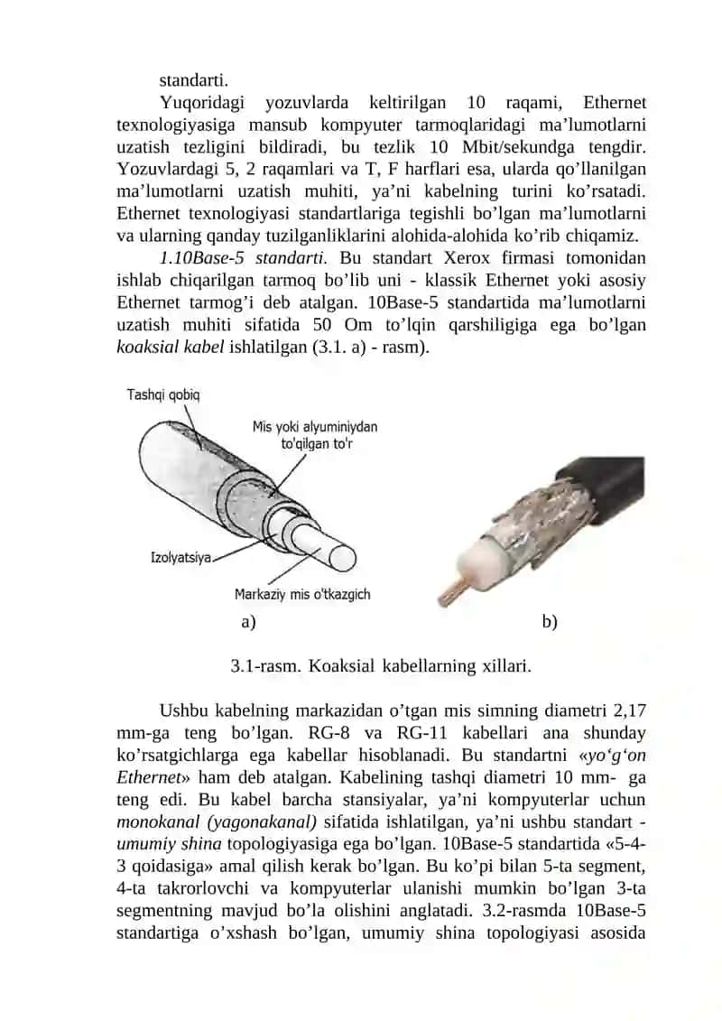 Lokal kompyuter tarmoqlari texnologiyalari 2