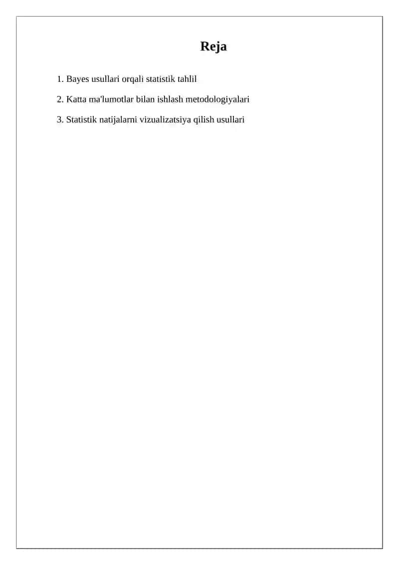 Statistika fani metodi 2
