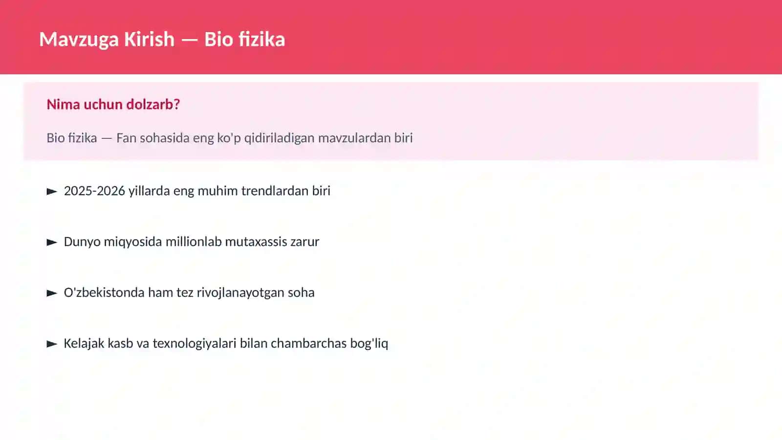 Bio fizika 2