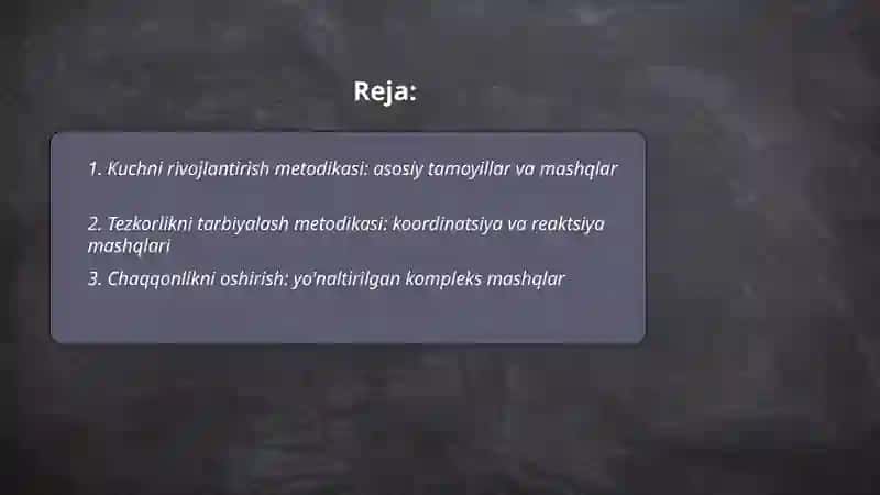 Jismoniy tarbiya sifatlarini tarbiyalash metodikasi 2