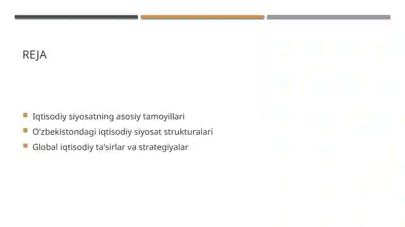 Iqtisodiy siyosat asoslari va tarkibi 2