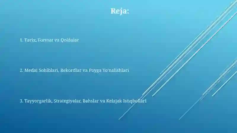 Shosse Velosporti Olimpiadasi Haqida 2