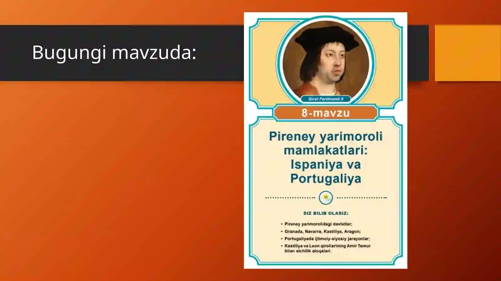 Pireney yarimoroli mamlakatlari: Ispaniya va Portugaliya 2