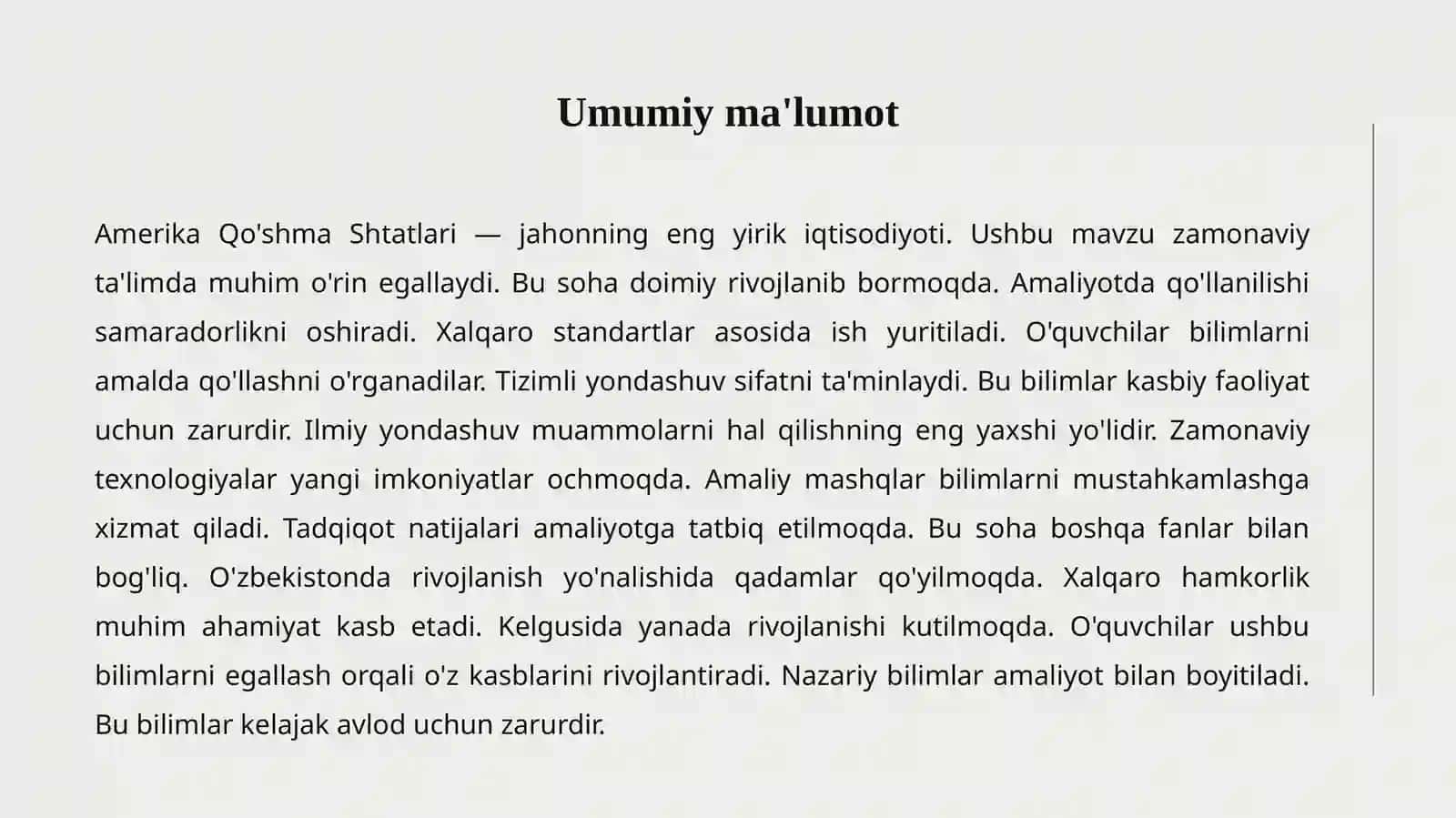 AMERIKA IQTISODIYOTI 2