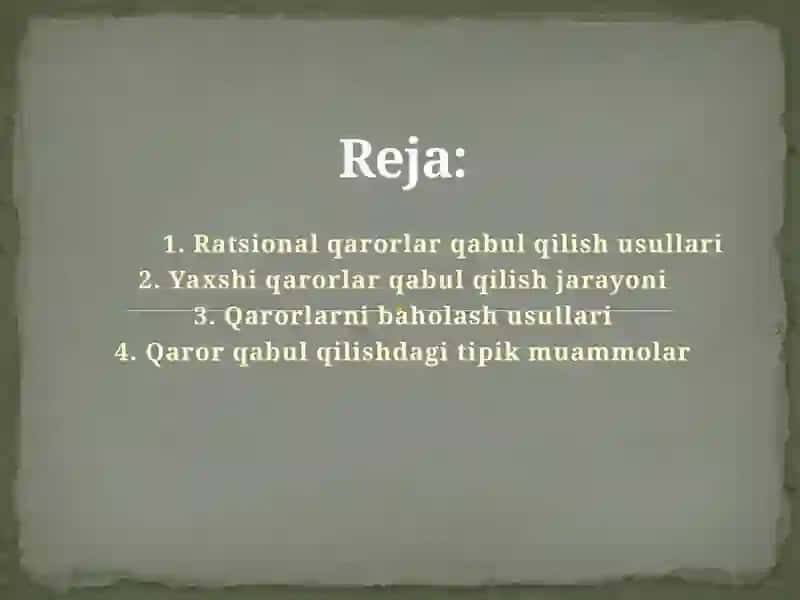 Qarorlarni boshqalar bilan bo`lishish va ularni ergashtirish 2