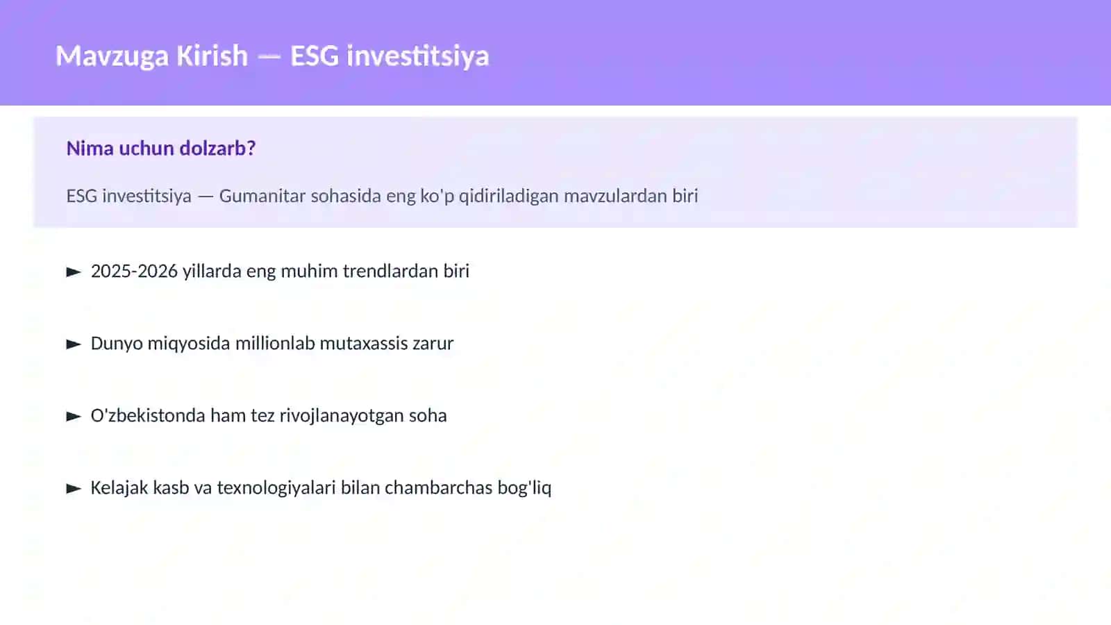 ESG investitsiya 2