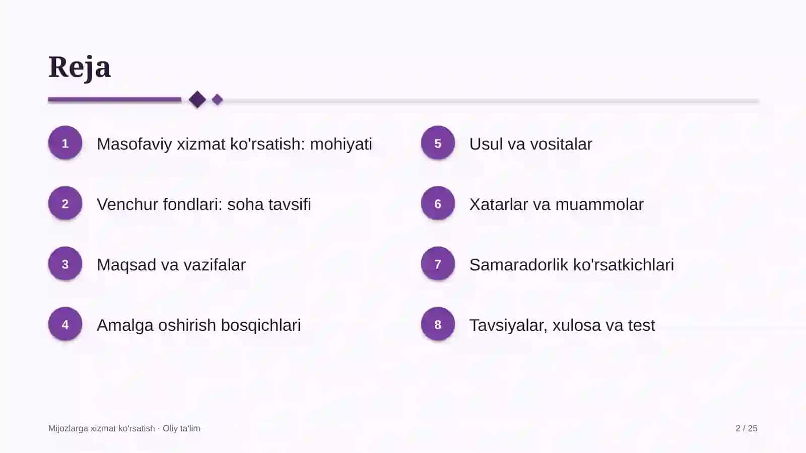 venchur fondlarida masofaviy xizmat ko'rsatishni yo'lga qo'yish 2975 2