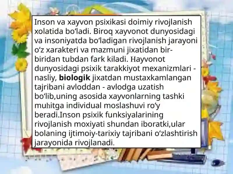 Inson Psixologiyasi 2