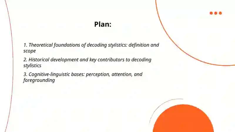 Decoding Stylistics 2