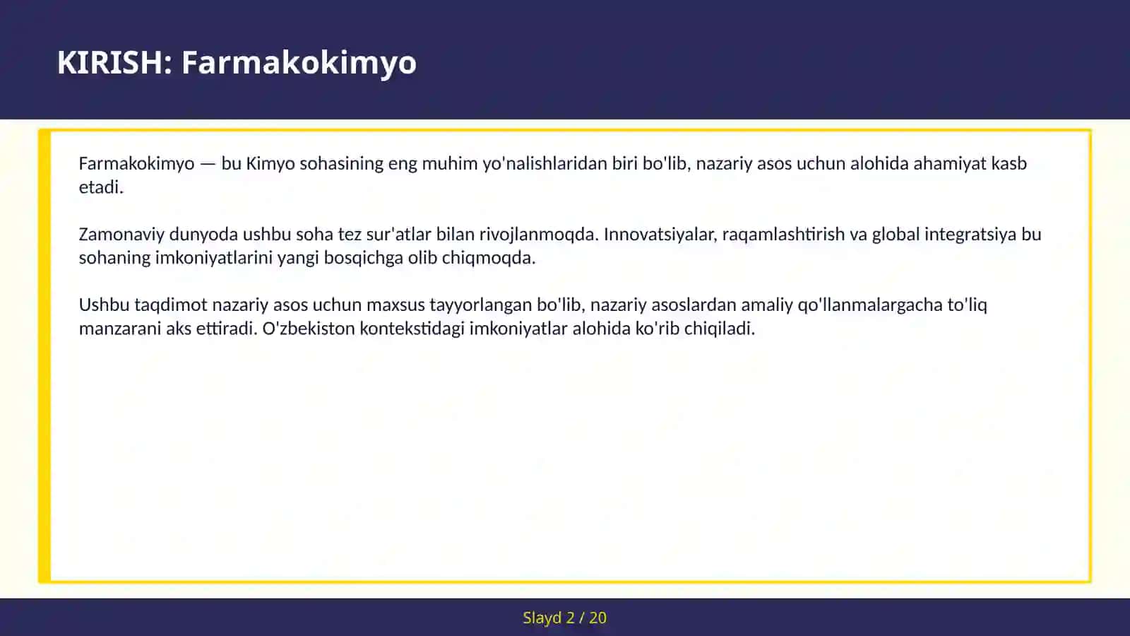 Farmakokimyo 2