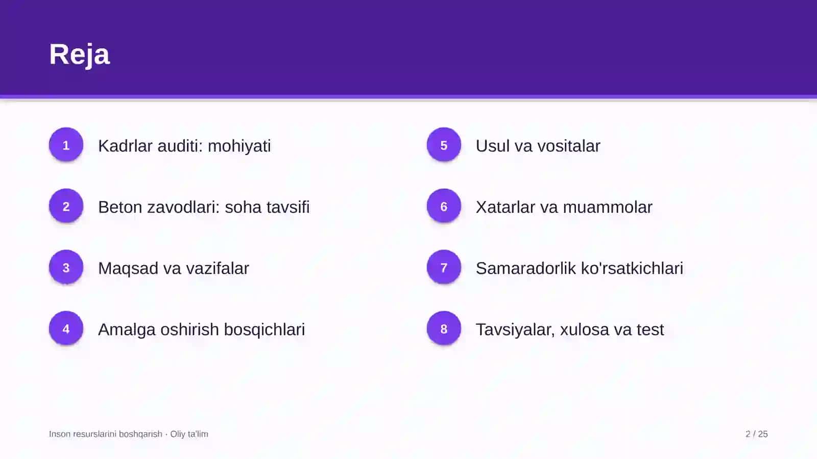 Beton zavodlarida kadrlar auditi 2