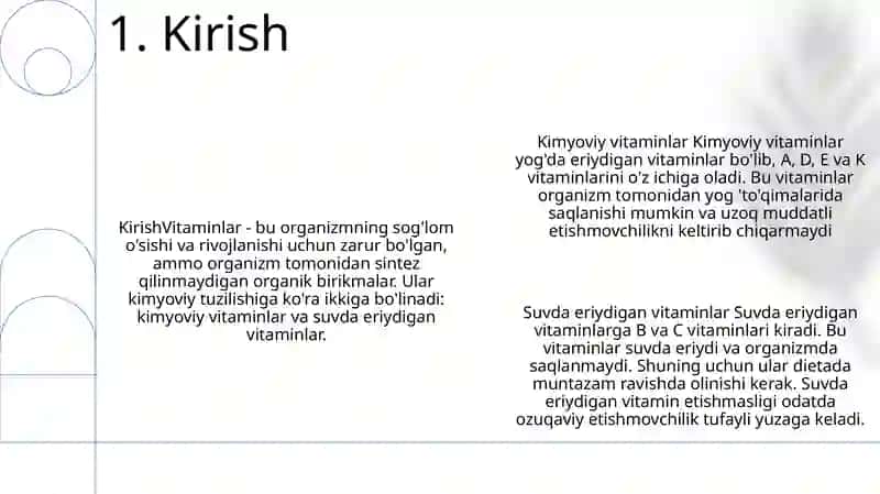 Kimyoviy Vitaminlar 2
