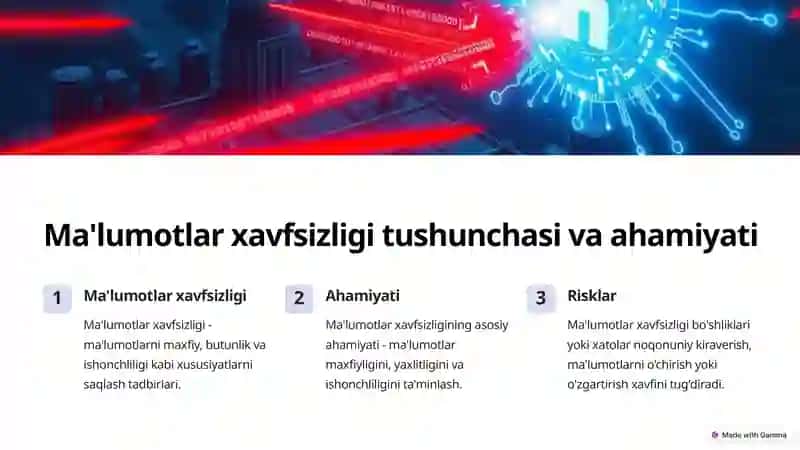 Ma'lumotlar xavfsizligi 2