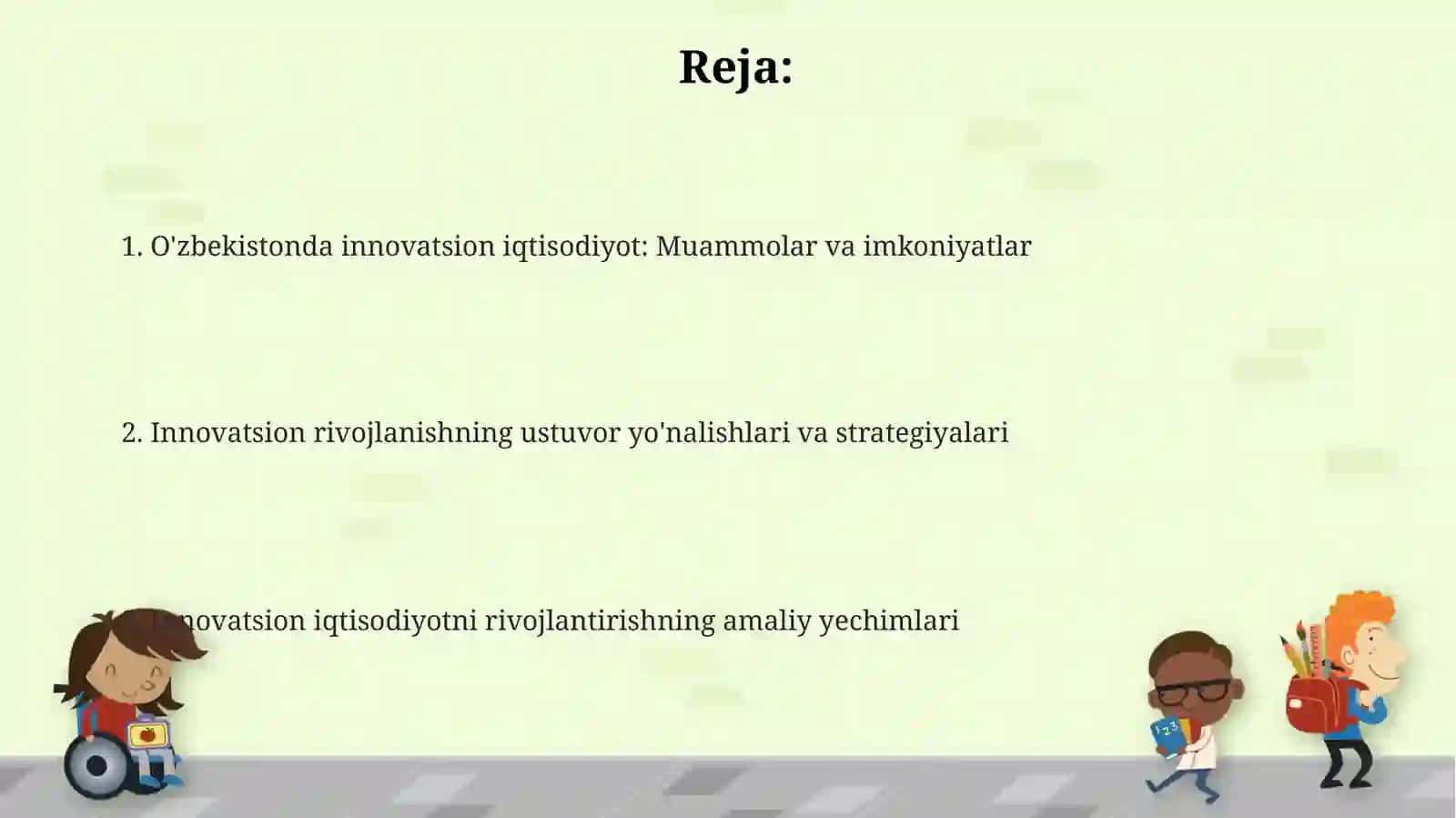 Innovatsion iqtisodiyot 2