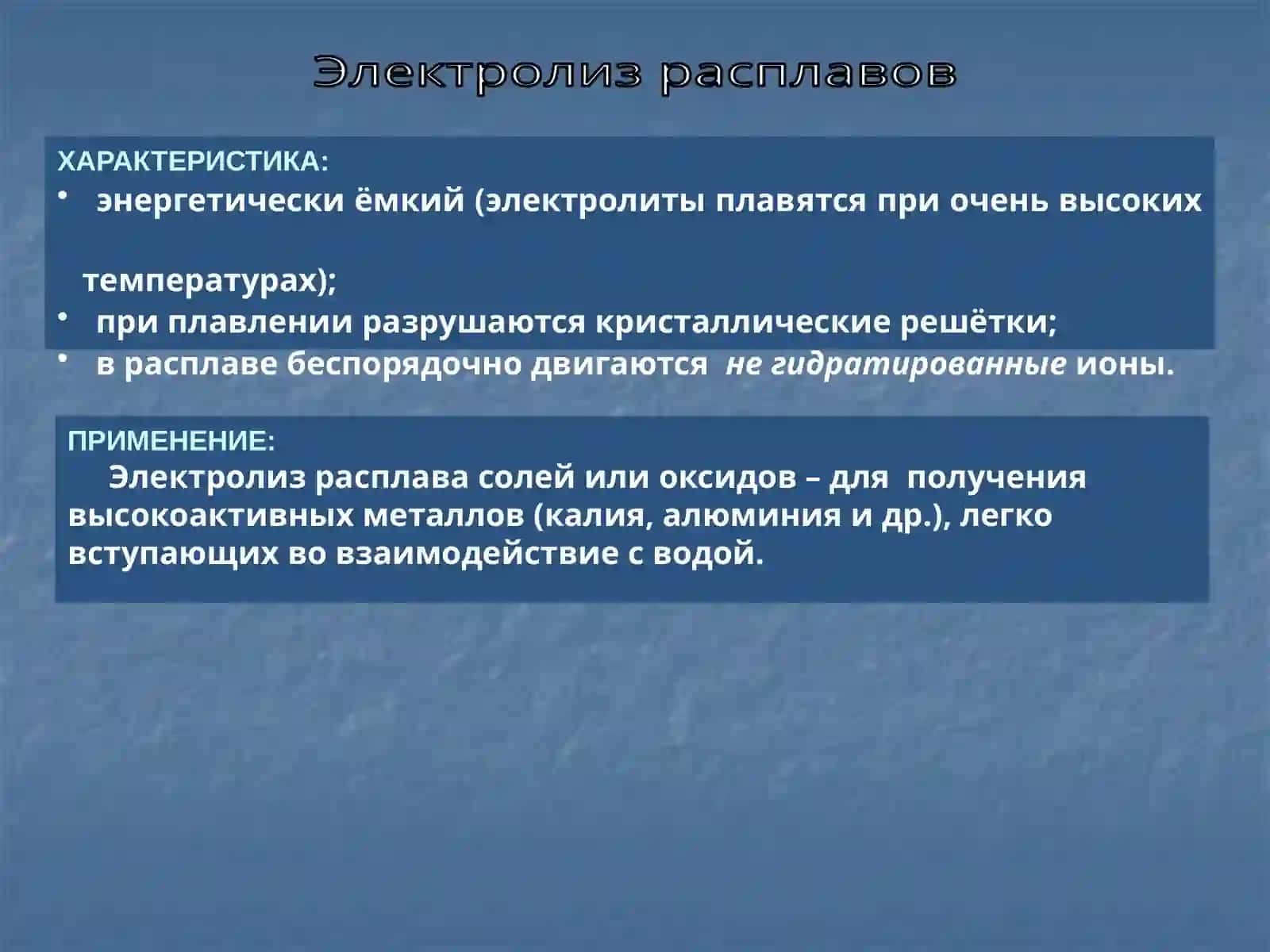 Электролиз 2