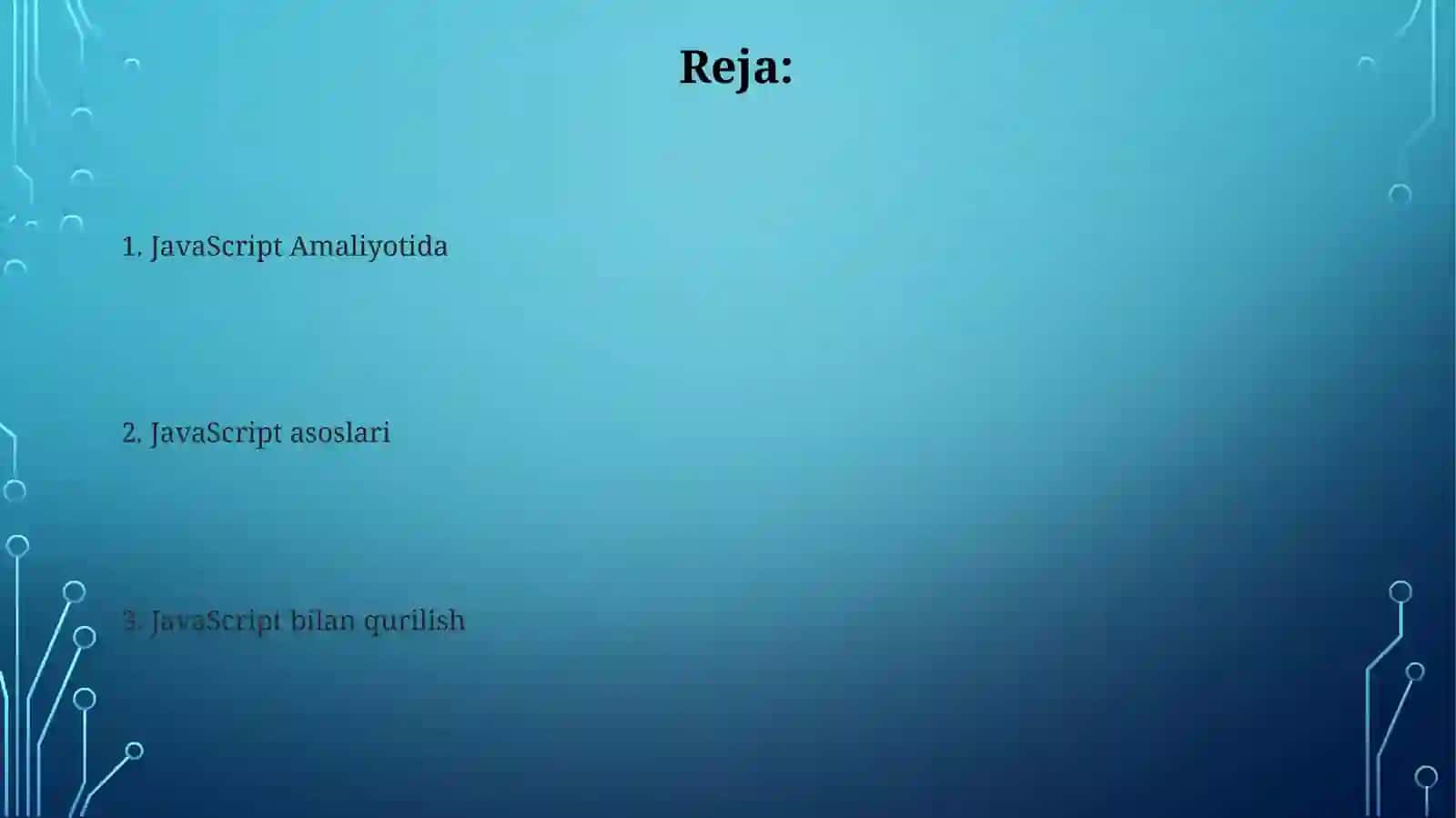 JavaScript Amaliyotida 2