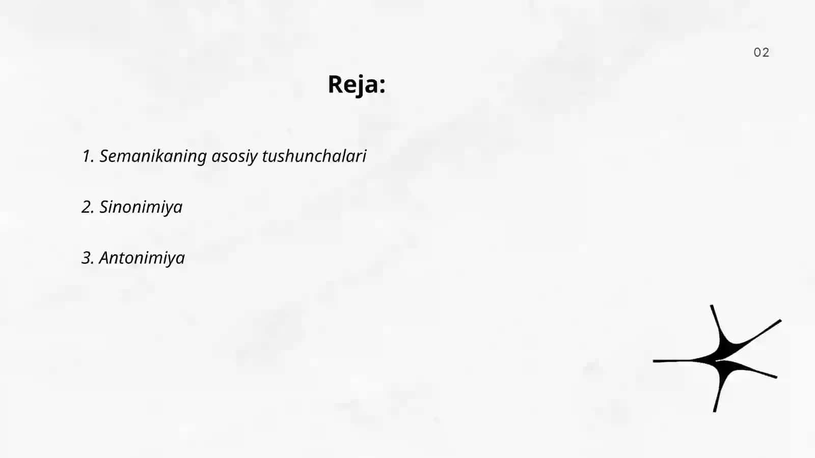 Semanikaning asosiy tushunchalari 2