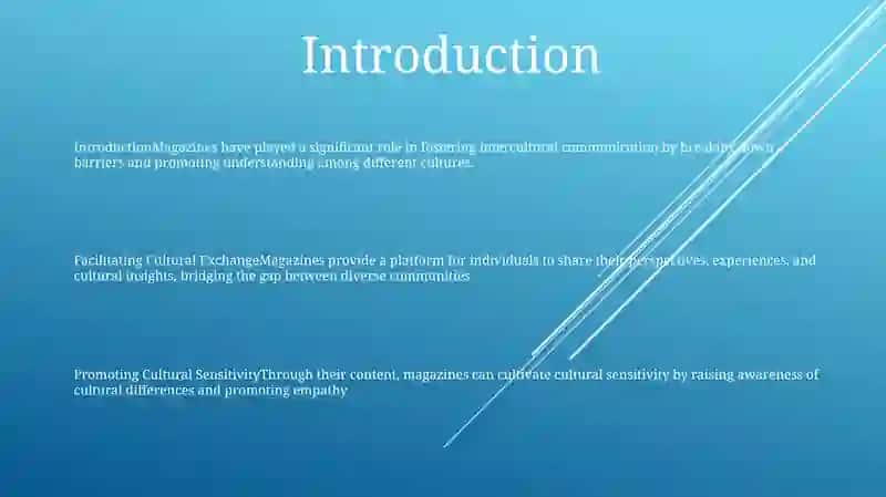 Magazines and Intercultural Communication 2