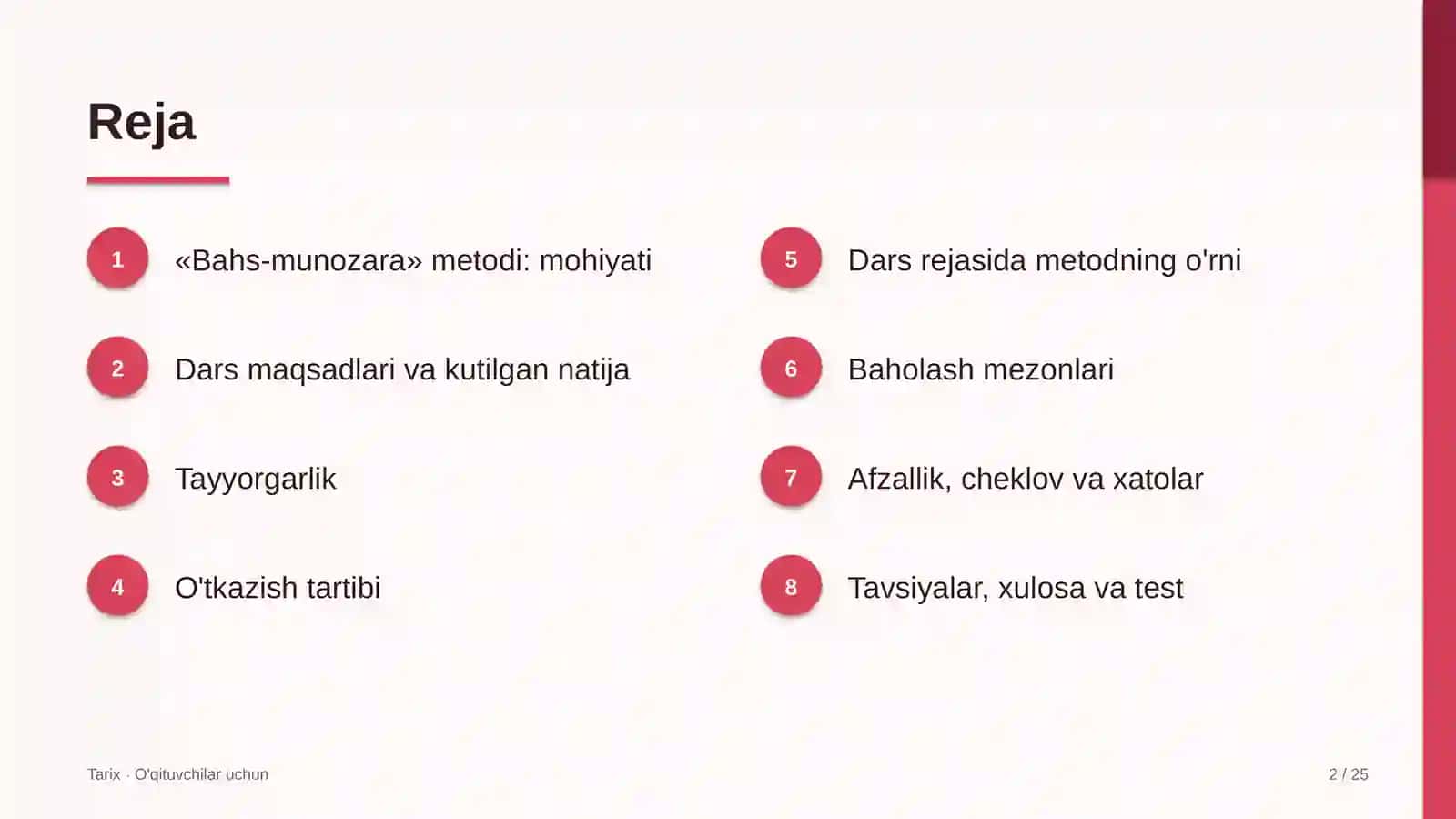 tarix darslarida bahs munozara metodidan foydalanish 4817 2