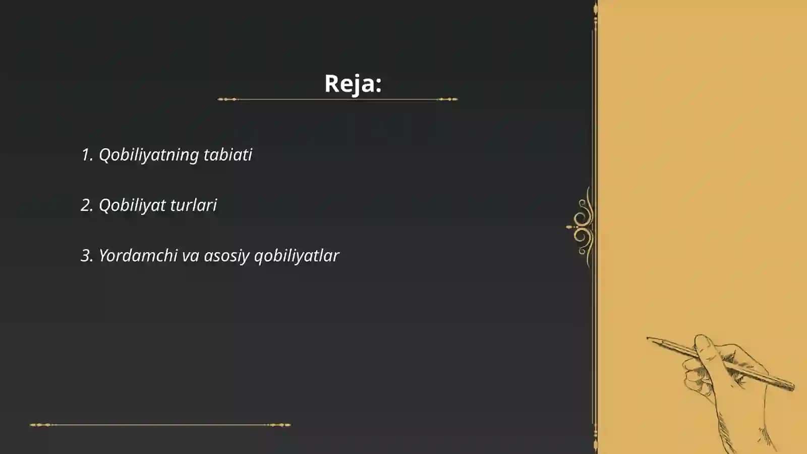 Qobiliyat va uning rivojlanishi 2