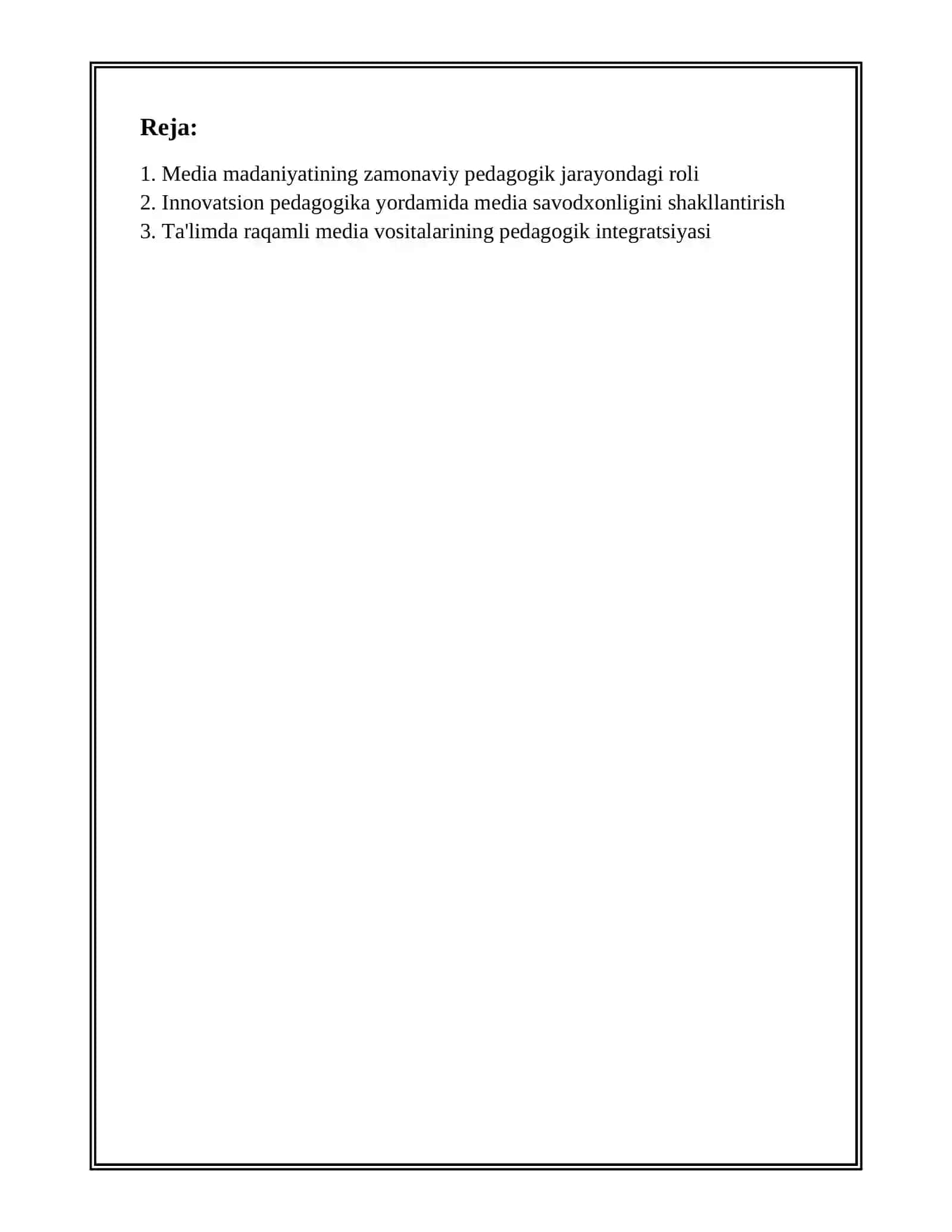 MEDIA MADANIYAT VA INNOVATSION PEDAGOGIKA 2