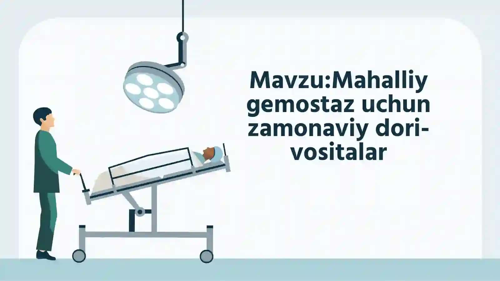 Mahalliy gemostaz uchun zamonaviy dori-vositalar 2