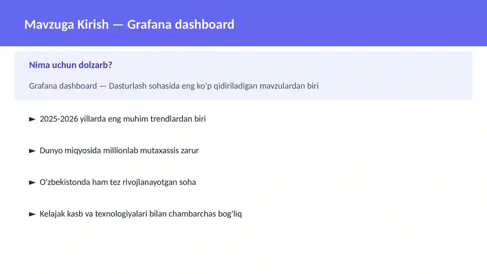 Grafana dashboard 2