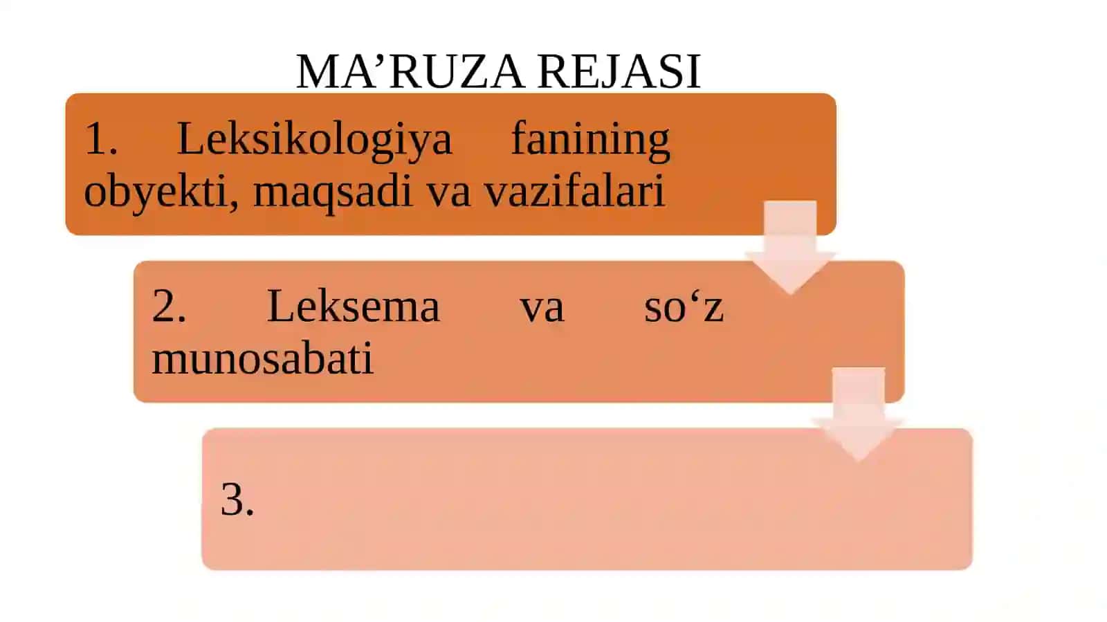 Leksikologiya haqida tushuncha.  Leksema va so‘z 2