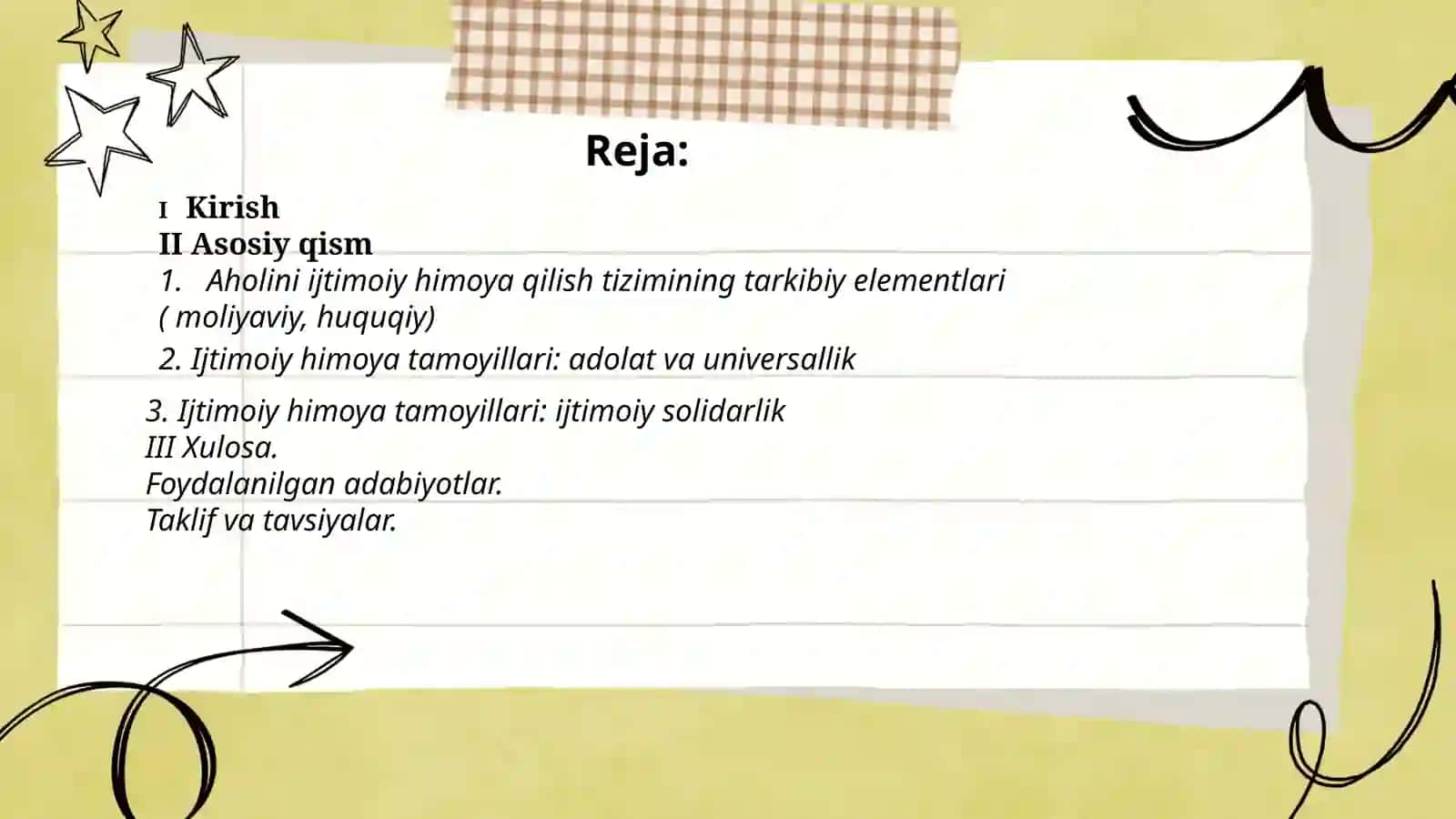 Aholini ijtimoiy himoya qilish tizimi tarkibi, tamoyillari va shakllari (2) 2