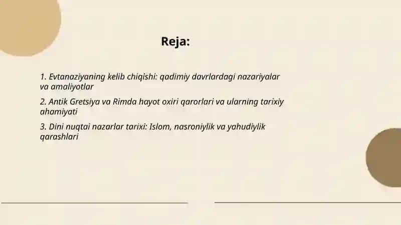 Evtanaziya tarixi va uning turlari 2