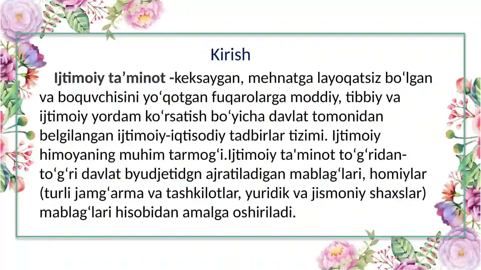 Ijtimoiy taʼminotning liberal modeli 2