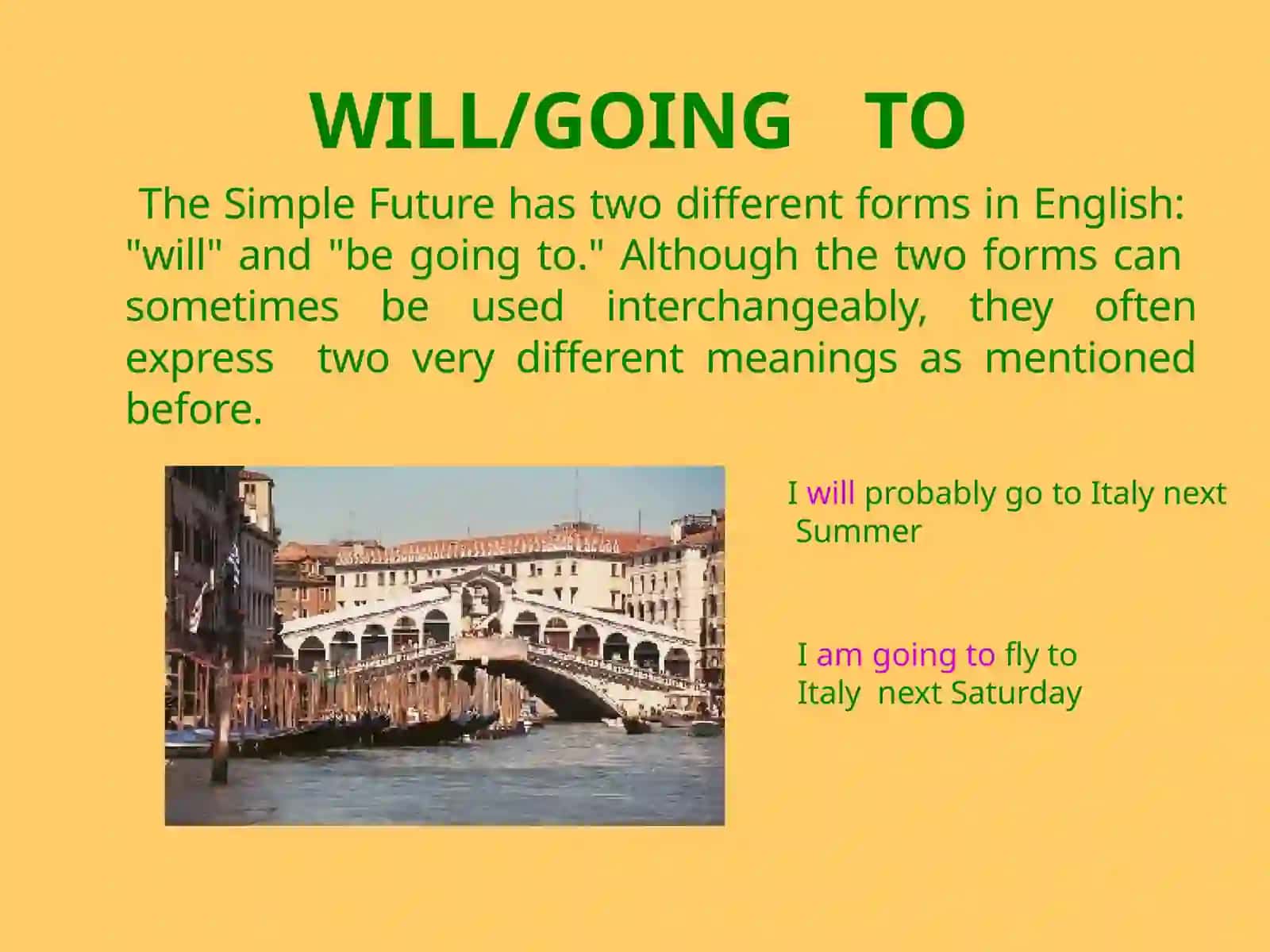 FUTURETENSES:WILL/GOINGTO 2