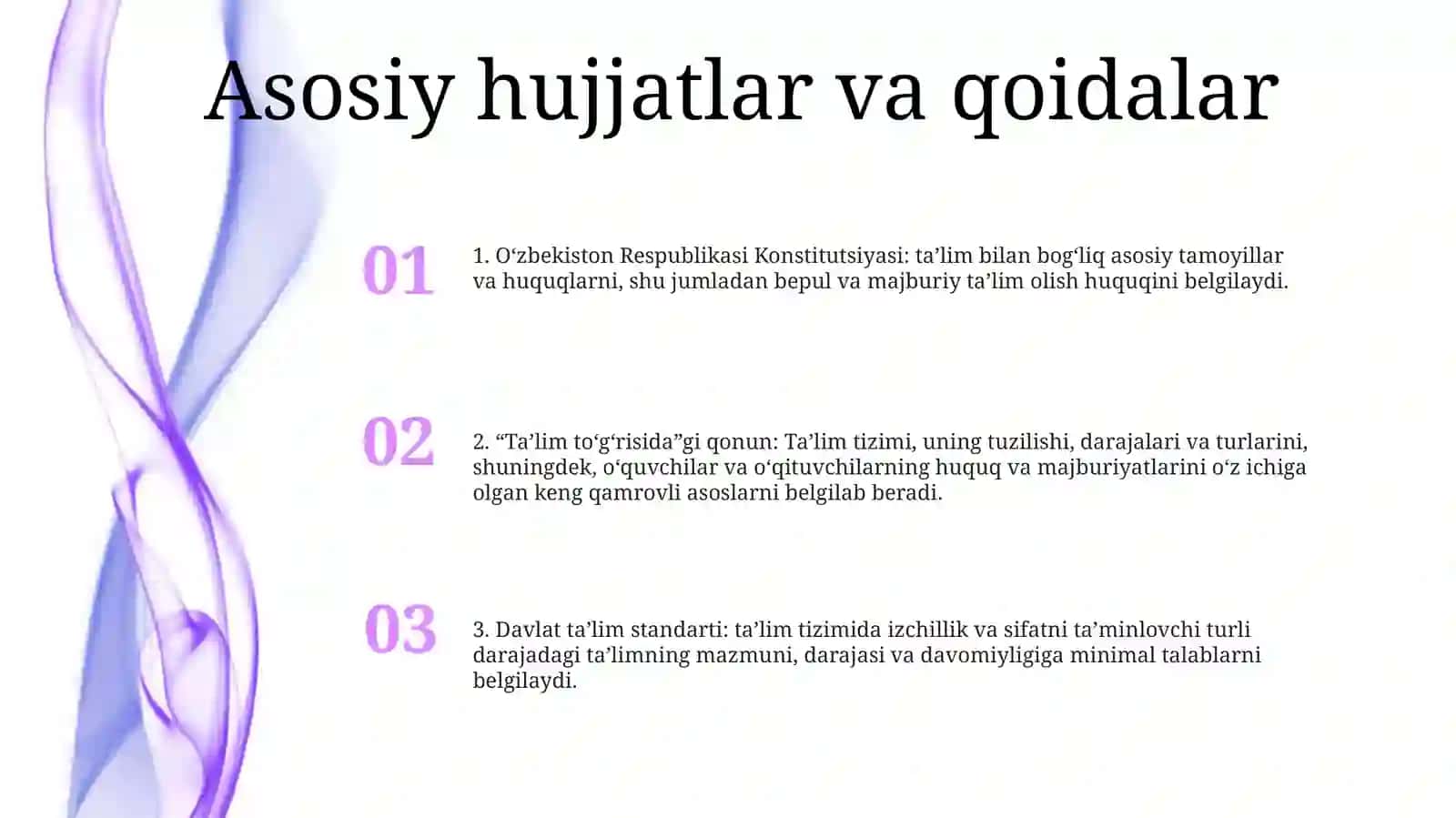 Òquv Jarayonining Meyoriy Hujjatlari 2