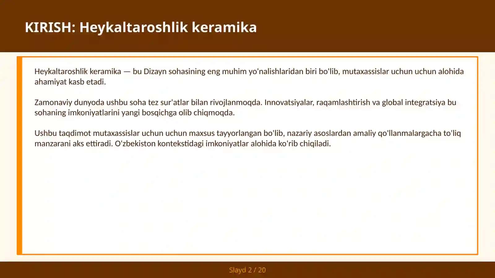 Heykaltaroshlik keramika 2
