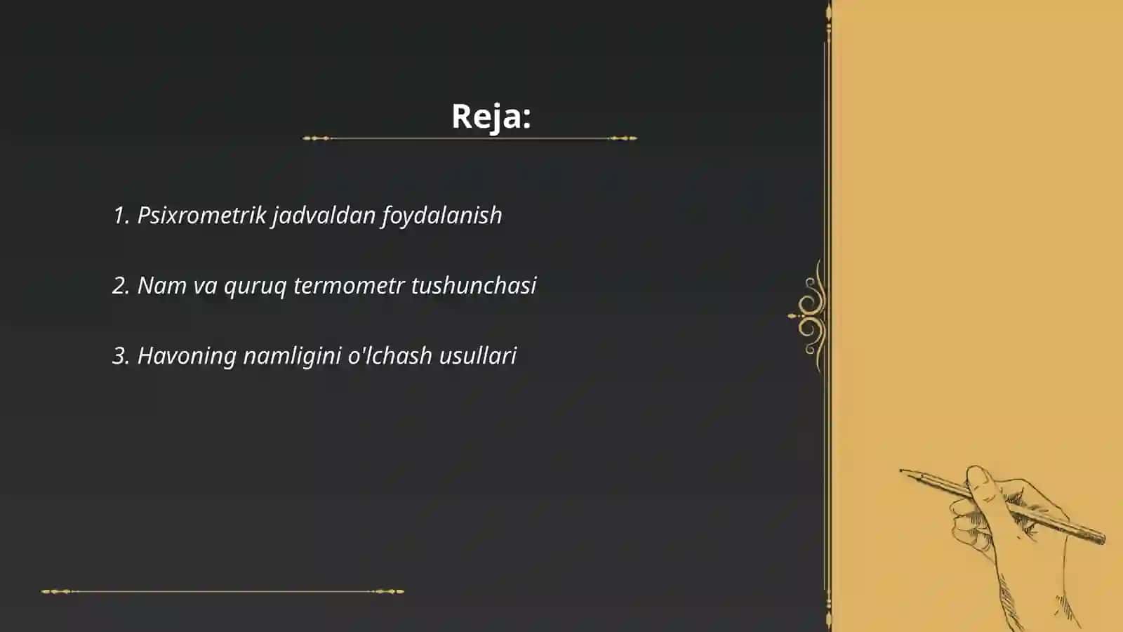 Psixrometrik jadval 2