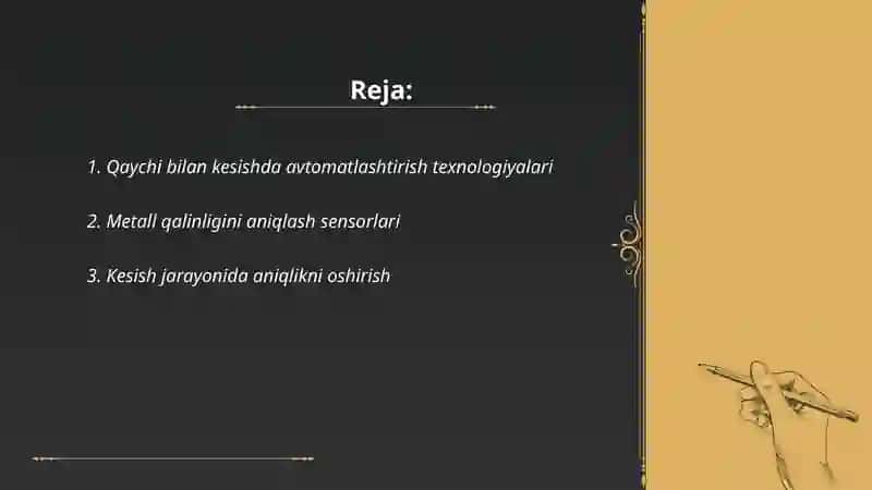 Metallni kesishda avtomatik nazorat tizimi 2