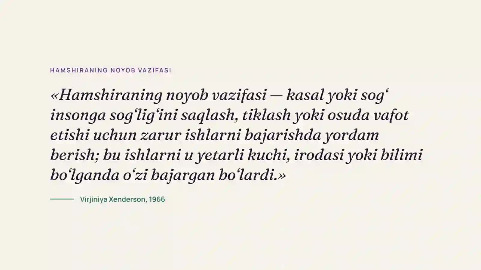 Hamshiralik jarayoni bosqichlari va ularning umumiy xarakteri 2