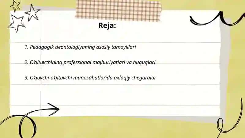 Pedagogik faoliyatda deontologik talablar 2