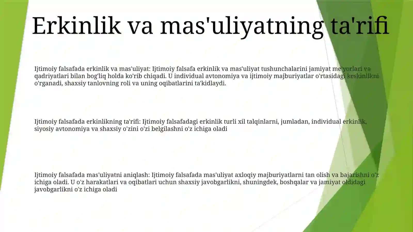 Ijtimoiy Falsafada Erkinlik Va MasʼUliyat Masalasi 2