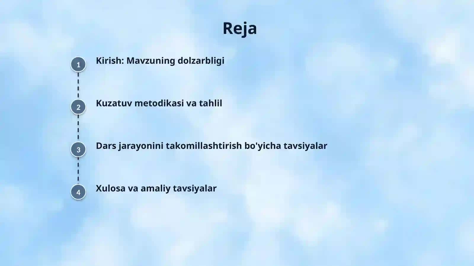 3-4-sinflarda og‘zaki hikoya va yozma insho darslarini kuzatish va tahlil qilish. 2