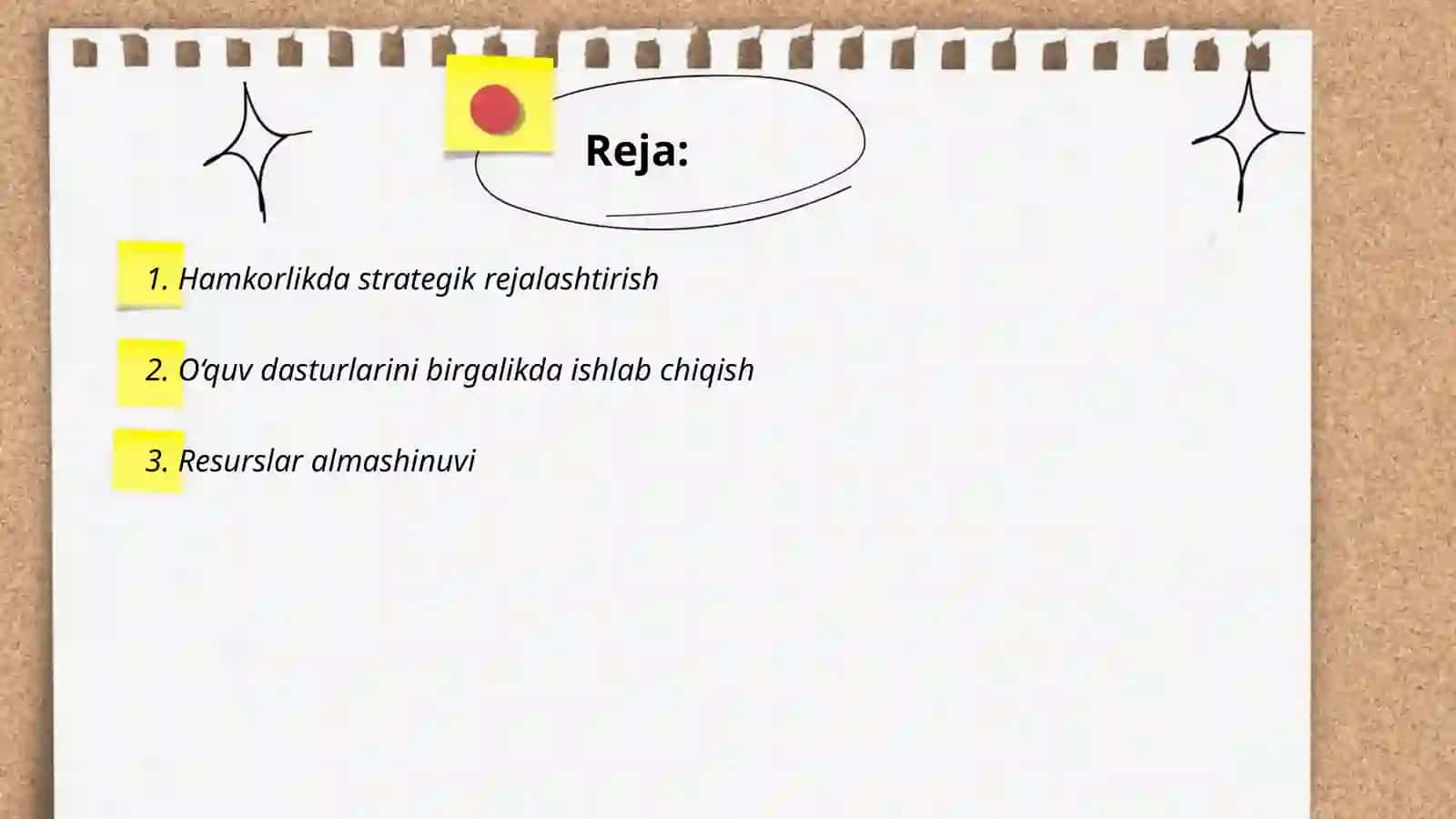 Hamkorlikda strategik rejalashtirish 2